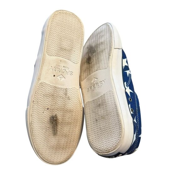 Sperry Mens American Flag Print Canvas Sneakers mens size 9 patriotic - Picture 10 of 12